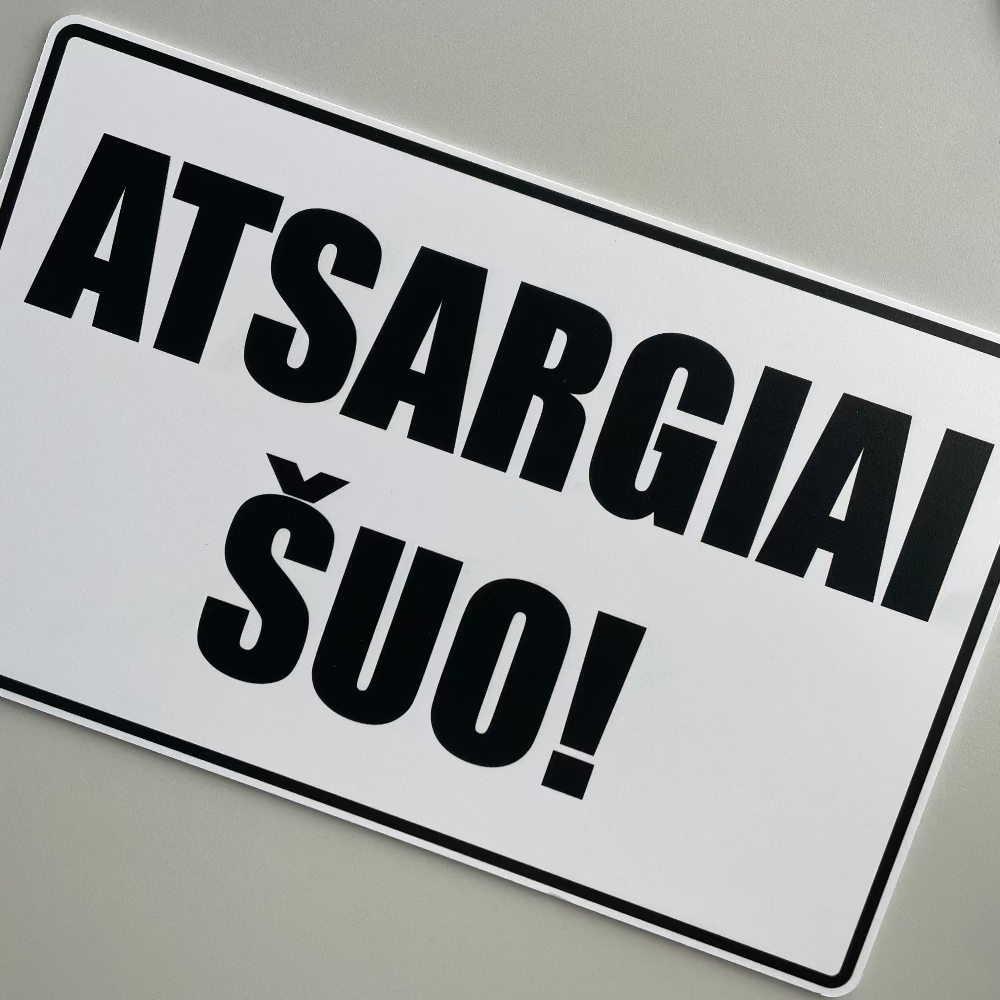 ATSARGIAI-SUO-ZENKLAS