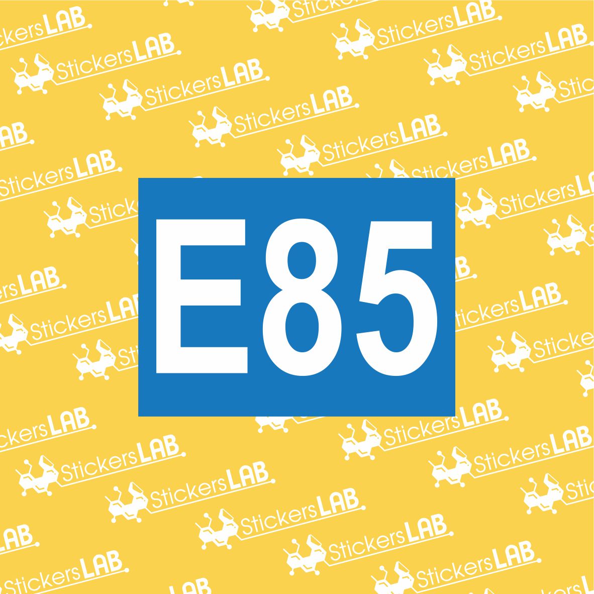 E85 kuro lipdukas