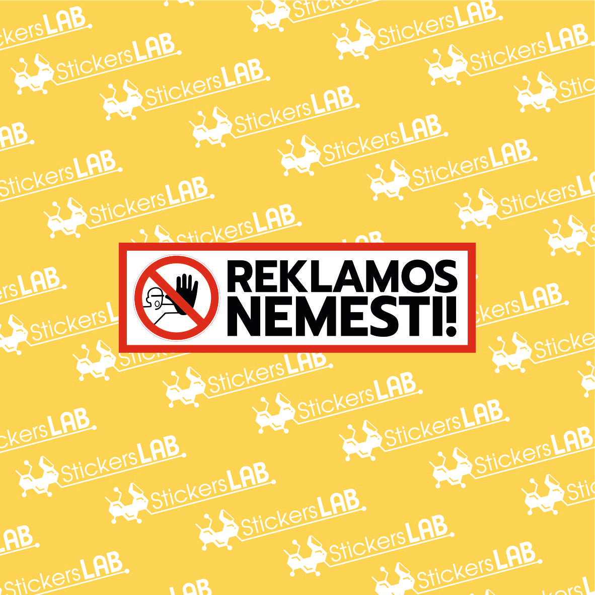 Lipdukas pašto dėžutei "REKLAMOS NEMESTI!"