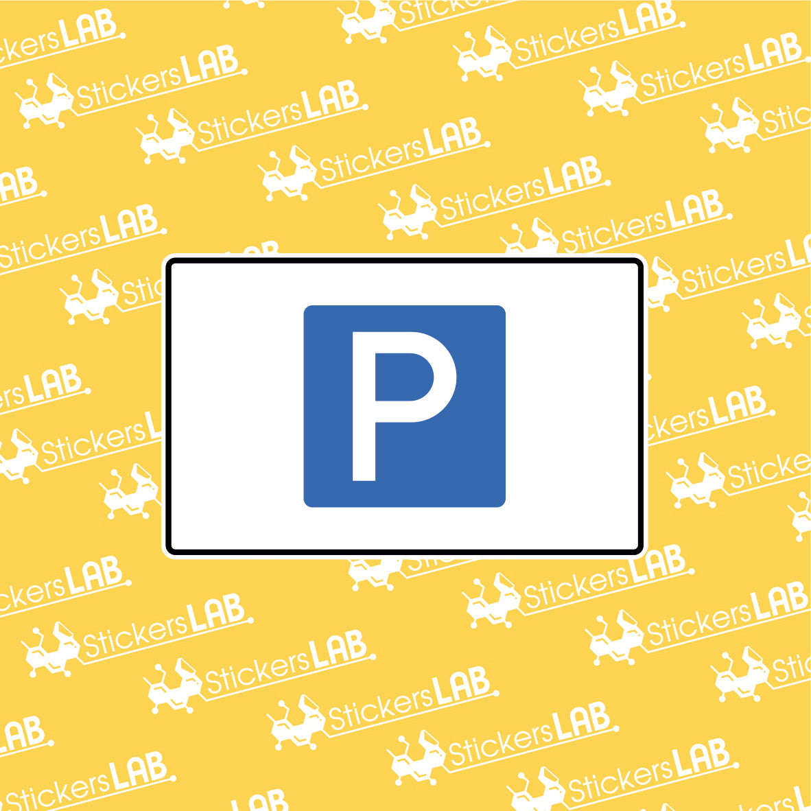 Ženklas su užrašu "PARKINGAS"