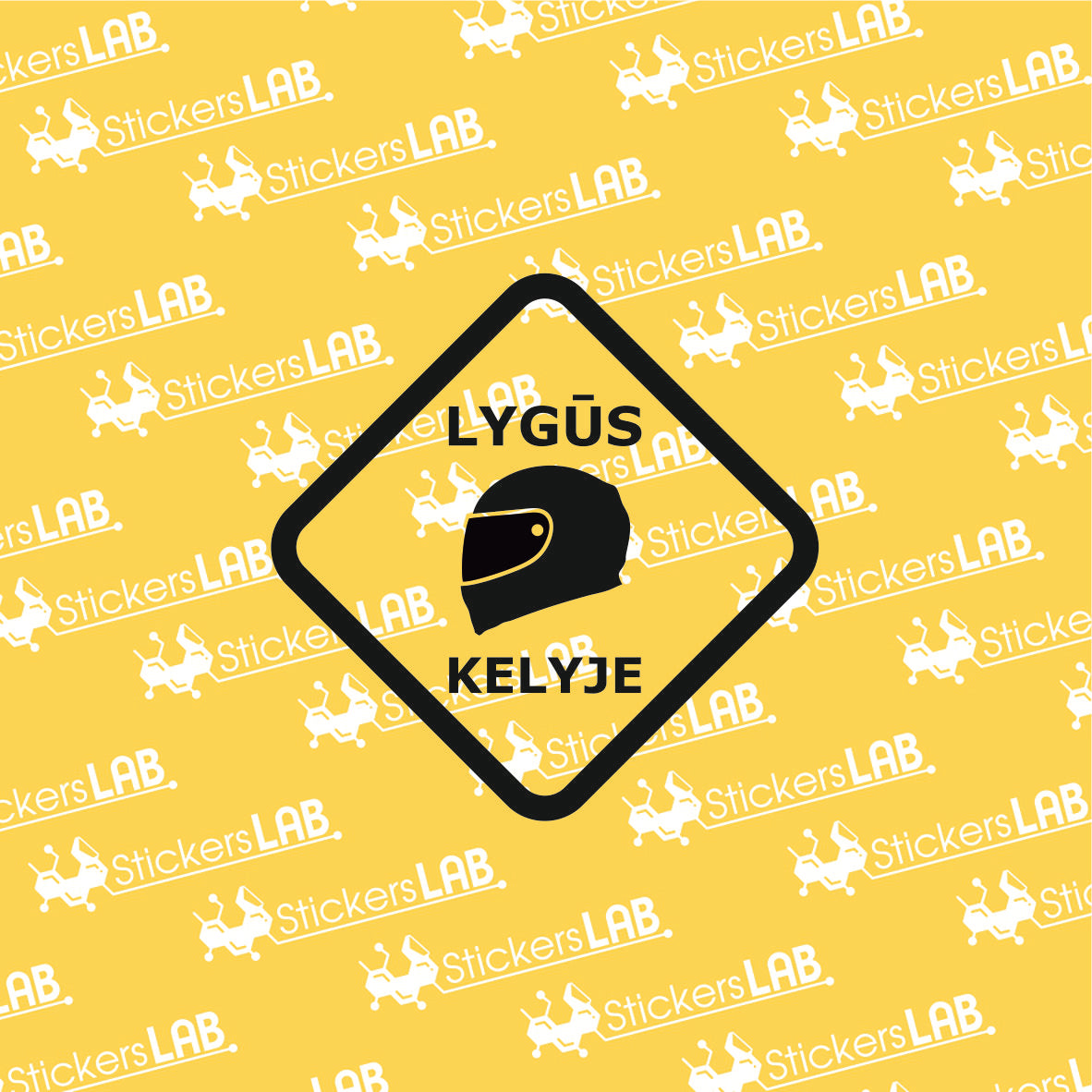 Lipdukas "Lygūs kelyje"