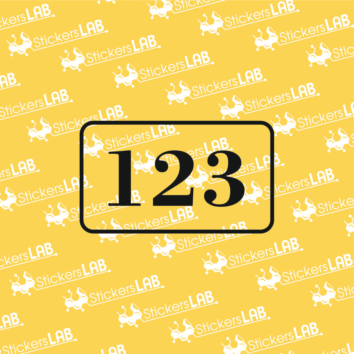 Namo numerio lipdukas