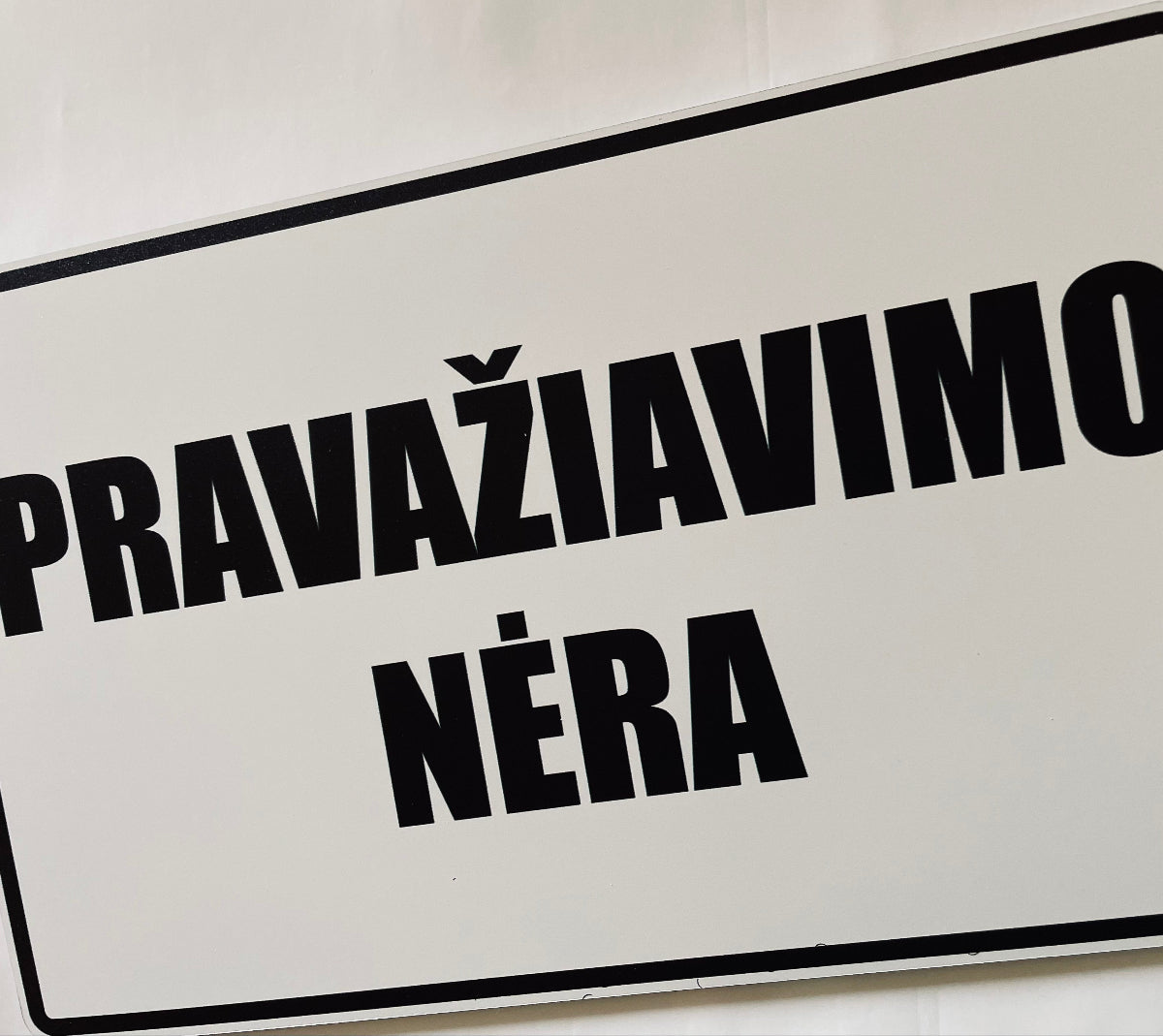 pravaziavimo nera