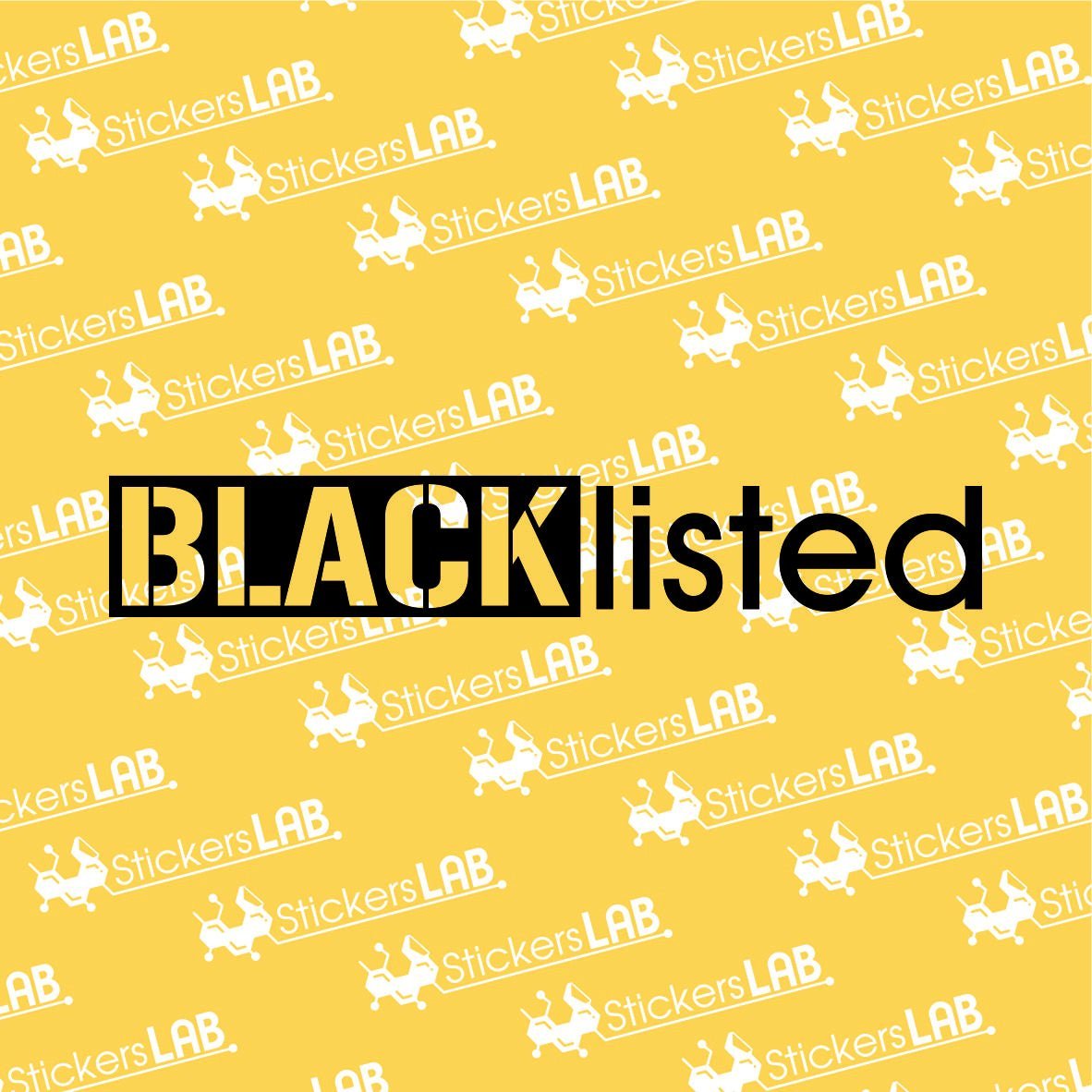 Lipdukas BLACK listed - StickersLAB