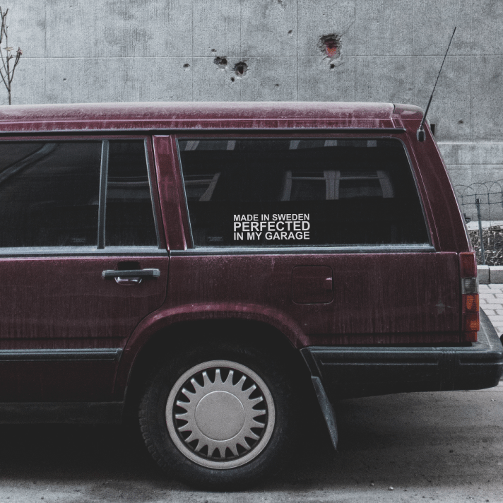 Lipdukas Volvo Made in Sweden - StickersLAB