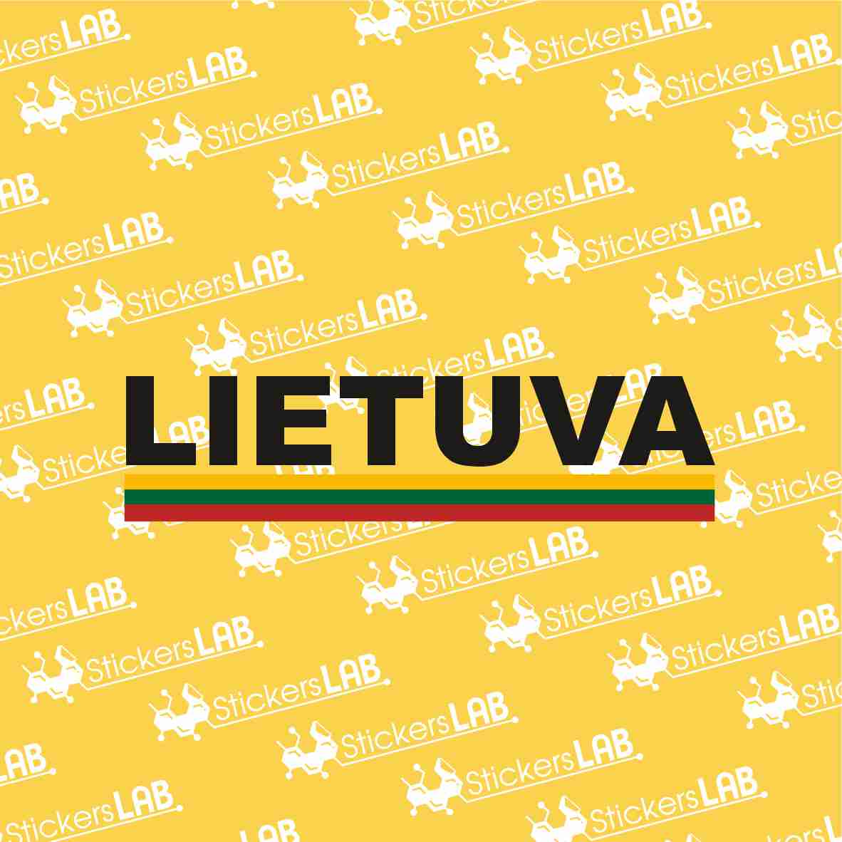 Lipdukas "LIETUVA" su trispalve