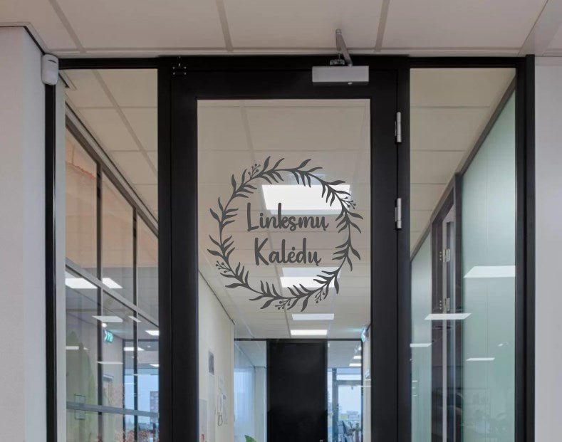 Kalėdinis lipdukas "Linksmų Kalėdų" (LK1) - StickersLAB