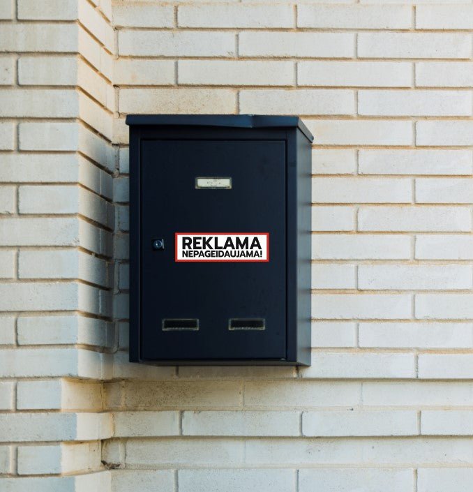 Lipdukas pašto dėžutei "REKLAMA NEPAGEIDAUJAMA!" - StickersLAB