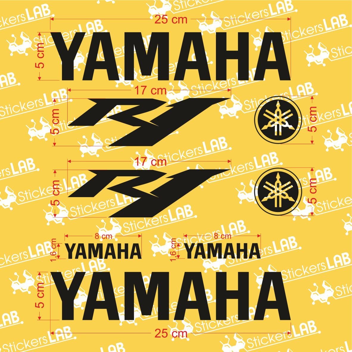 Yamaha R1 lipdukai