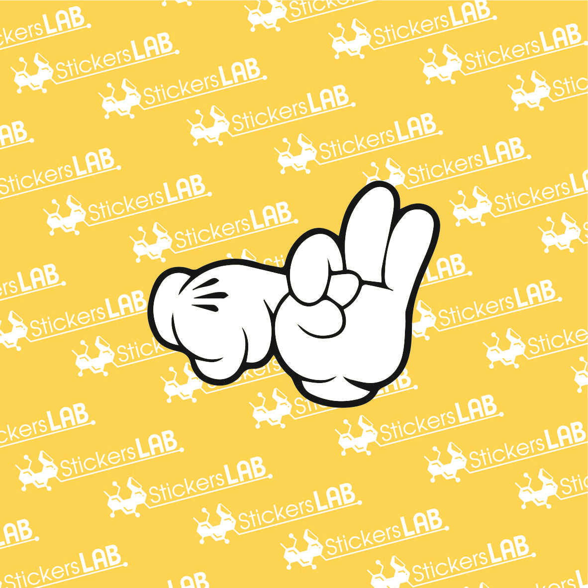 Lipdukas "Fingers" spalvotas - StickersLAB