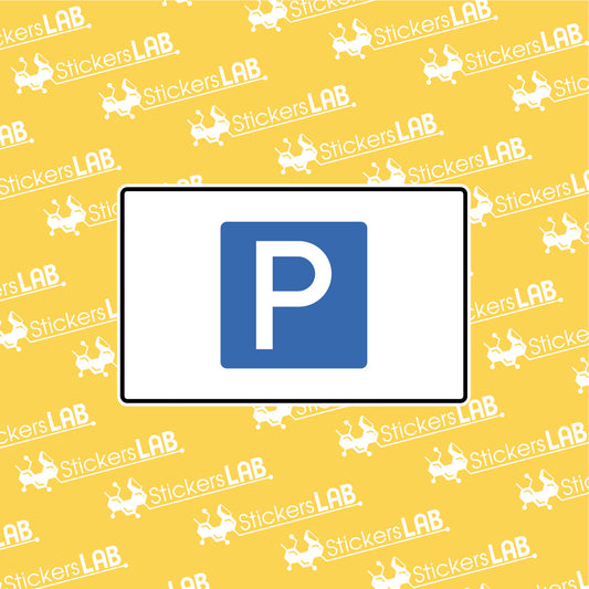 Ženklas su užrašu "PARKINGAS"