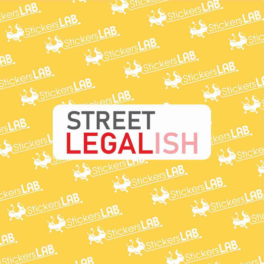 Lipdukas "STREET LEGAL" spalvotas