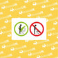 Šmaikštus ženklas "TUALETO TAISYKLĖS" - StickersLAB