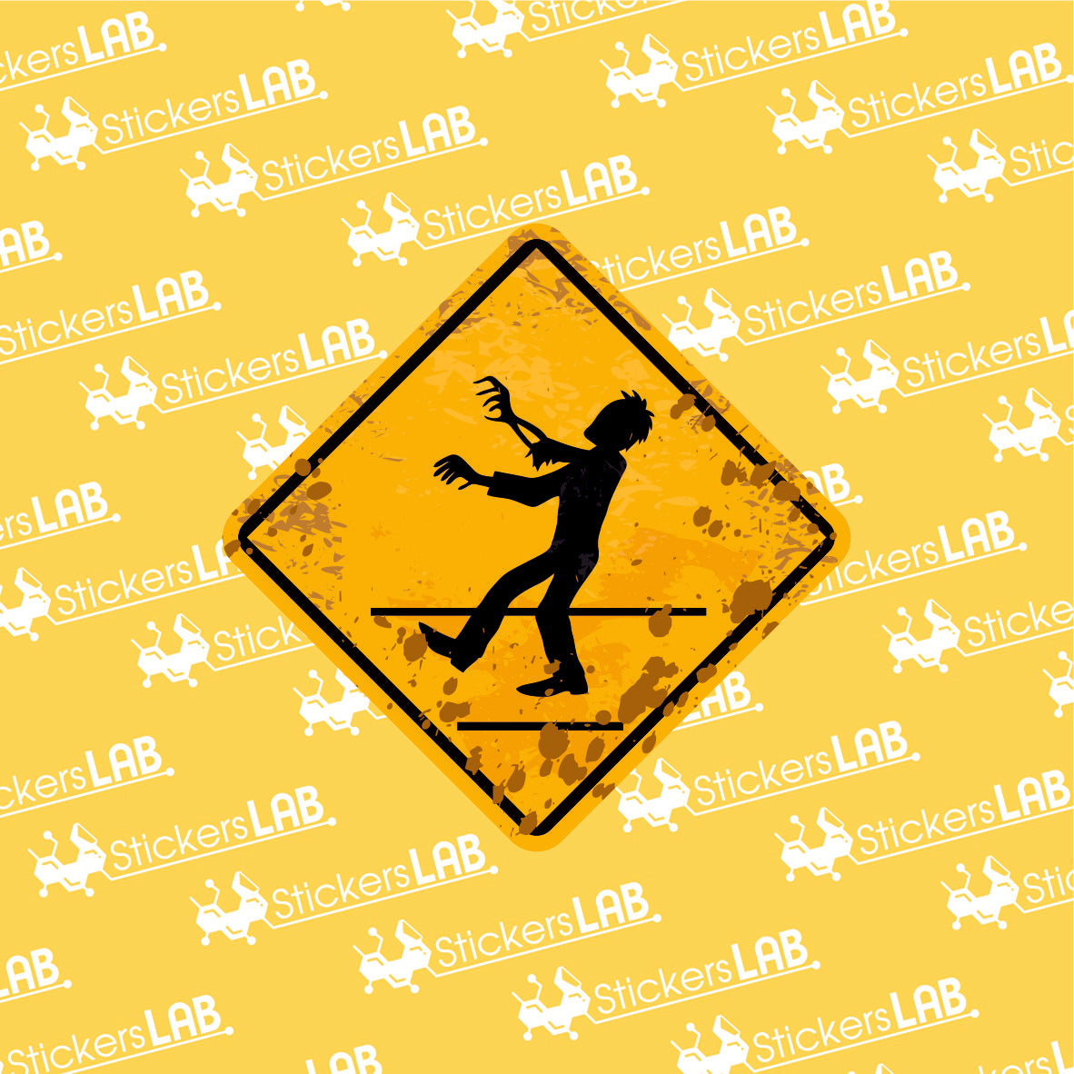 Ženklas "Zombiai" - StickersLAB