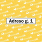 lentele su adresu
