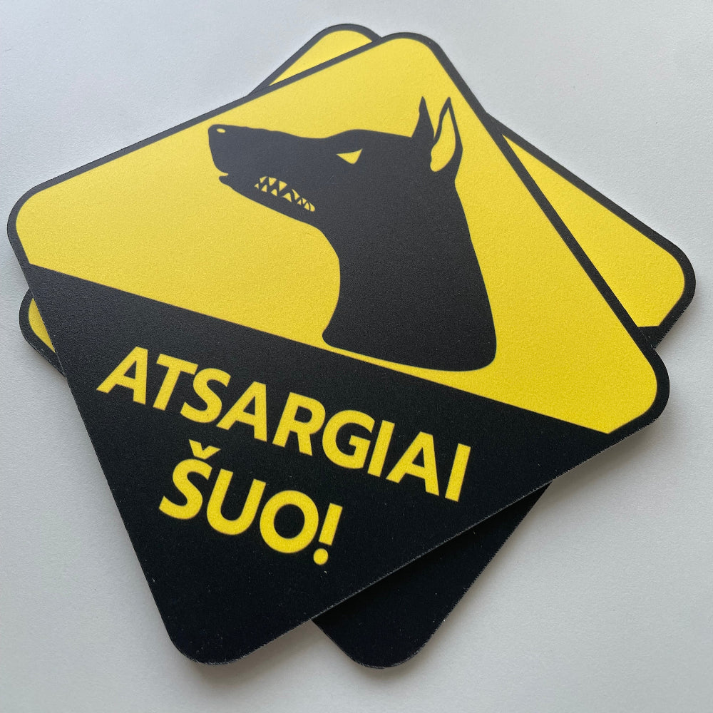 atsargiai-suo-lentele-geltona-pvc