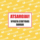 Atsargiai vyksta statybos darbai informacinis ženklas statybvietei