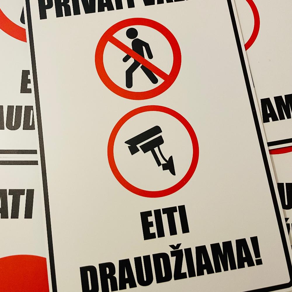 eiti draudžiama