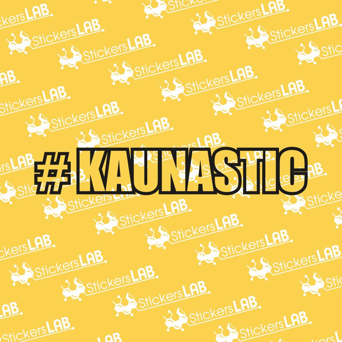 Tikro Kauniečio lipdukas #KAUNASTIC