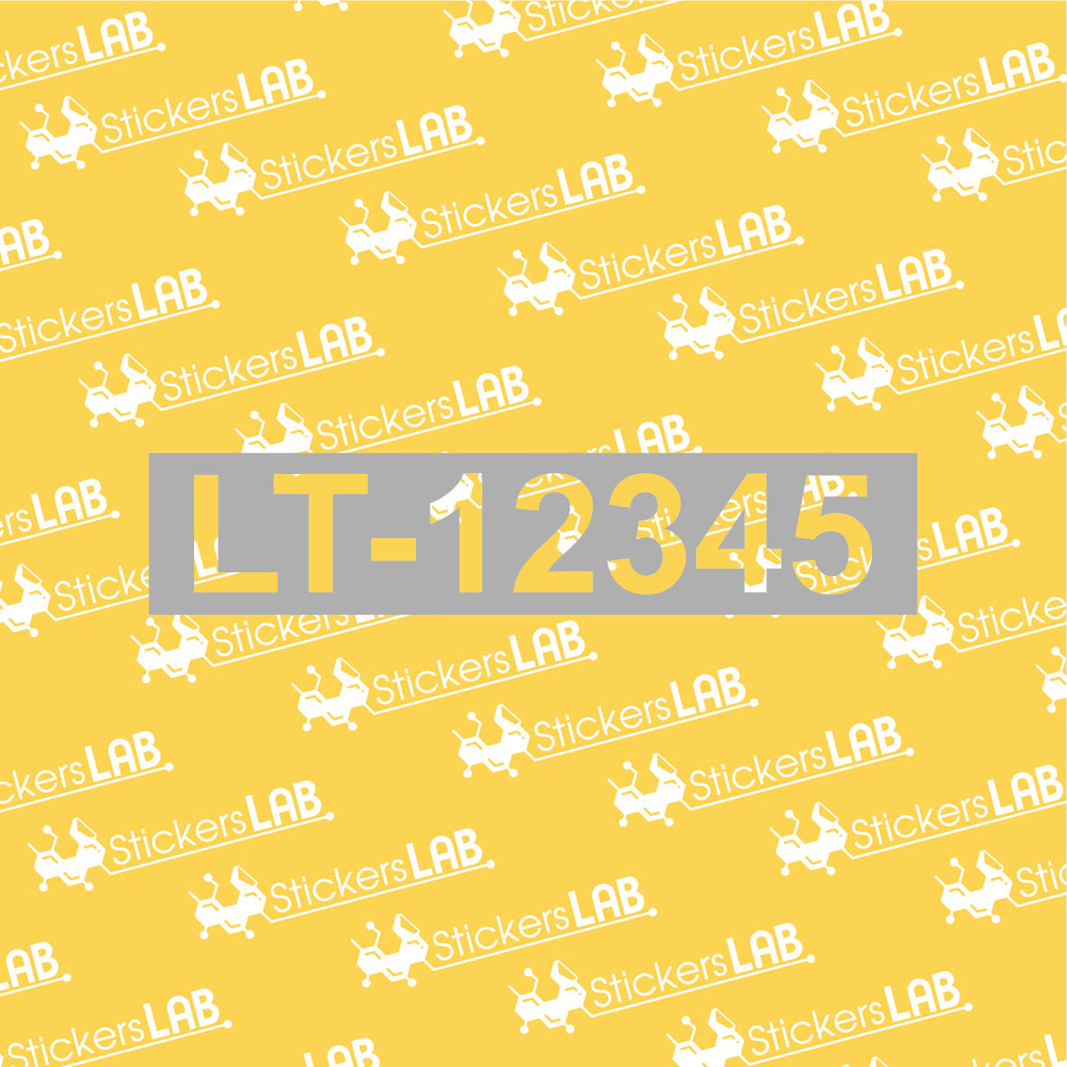 Trafaretinis lipdukas valties/laivo registracijos numeriui