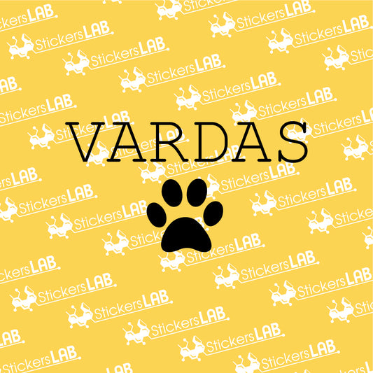Lipdukas "Pėda su vardu"