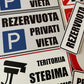 ženklai rezervuota