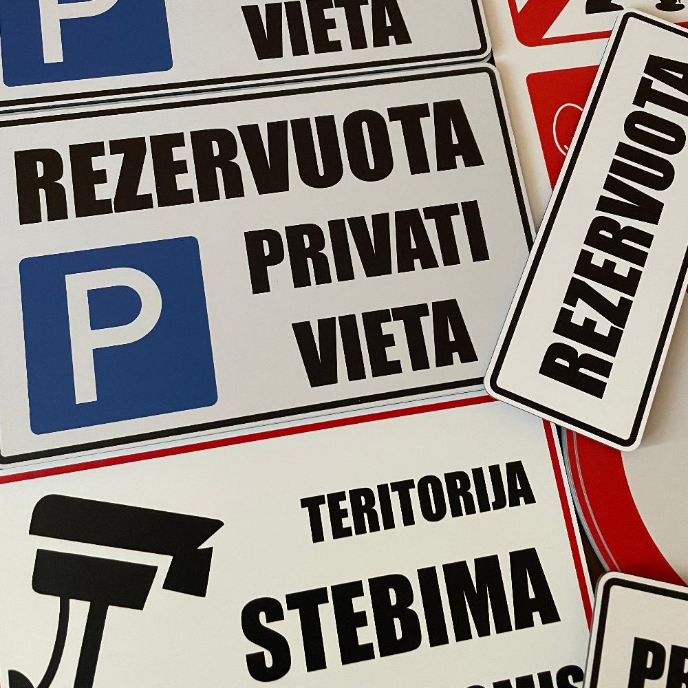 ženklai rezervuota