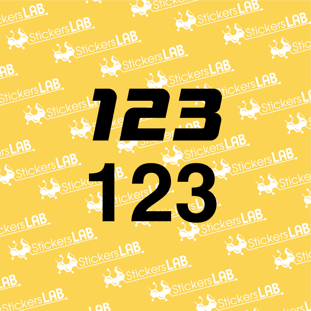 Startiniai moto lipdukai žiedui (skaičiai)