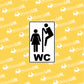 lipdukas lentele zenklas wc