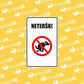 Ženklas su užrašu "NETERŠK" - StickersLAB