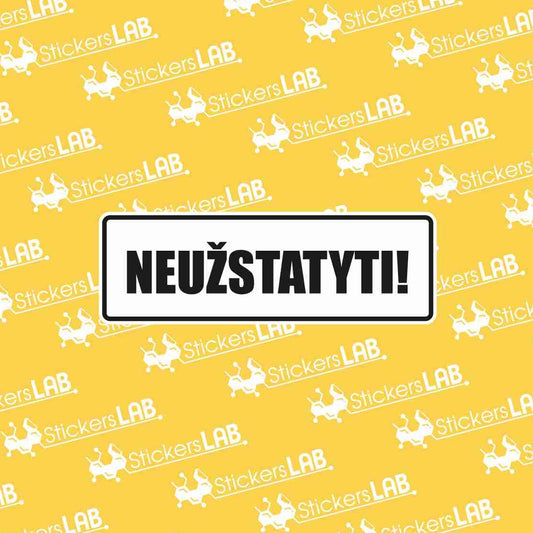 NEUZSTATYTI-lentele