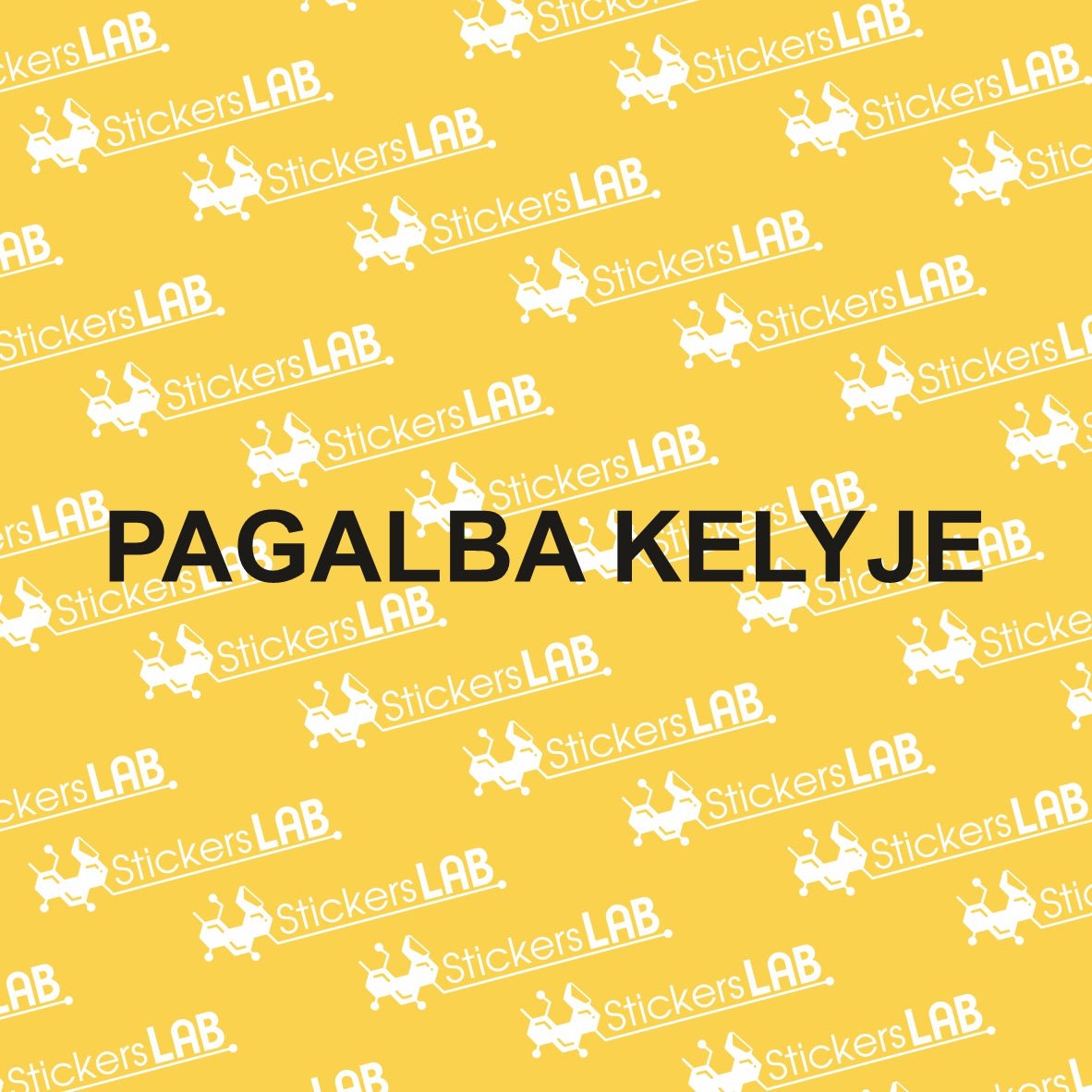 Lipdukas "PAGALBA KELYJE" - StickersLAB