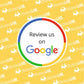 Lipdukas verslui "Review us on Google" ant durų/langų