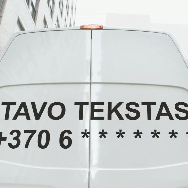 Reklama ant automobilio
