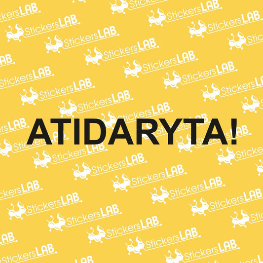 Lipdukai verslui ATIDARYTA - StickersLAB