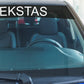 Lipdukas "Juosta nuo saulės (baneris) stiklui" su tekstu - StickersLAB