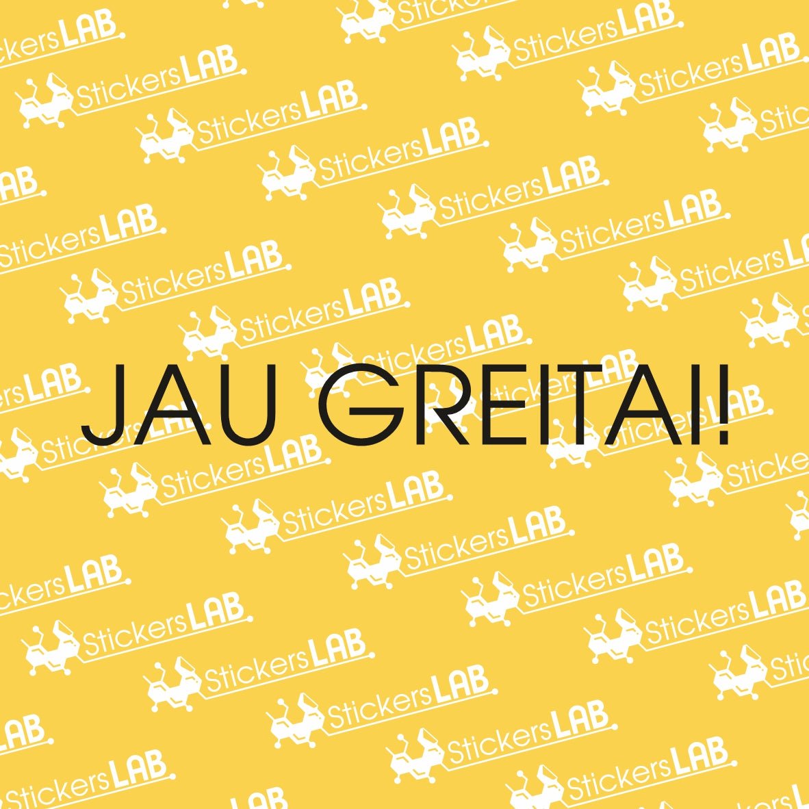 Lipdukas "JAU GREITAI!" ant durų/langų (JG3) - StickersLAB