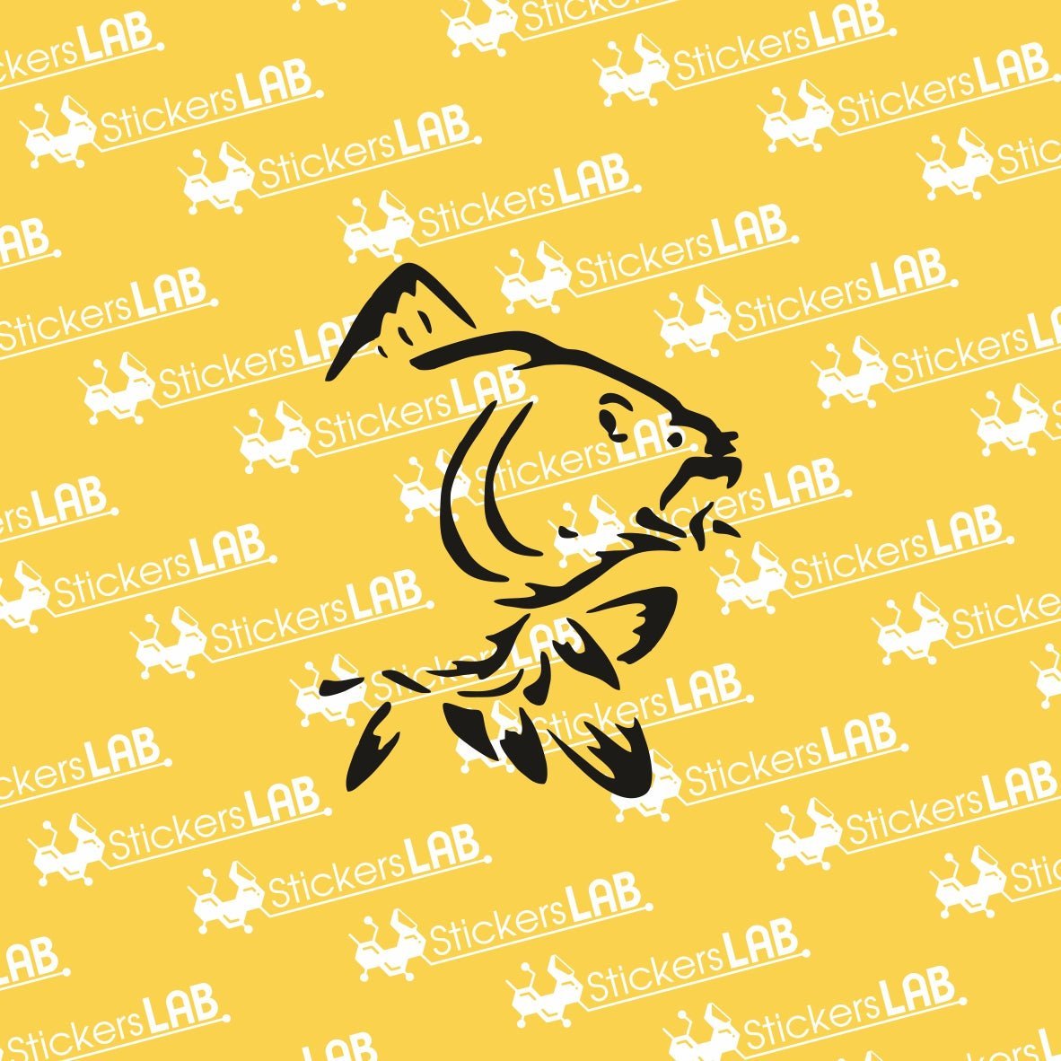 Lipdukas žvejams "Karpis" - StickersLAB