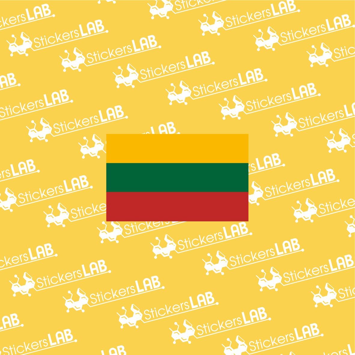 Lietuvos vėliava lipdukas LTU