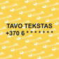 Reklaminis lipdukas automobilio šonams (tekstas + tel. numeris) - StickersLAB