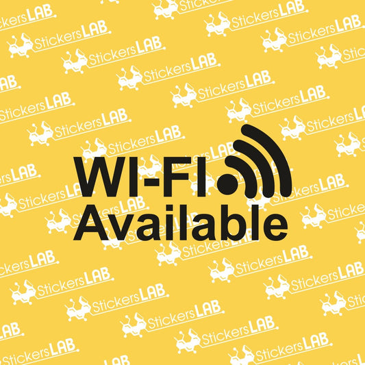 Lipdukas "WI-FI Available" ant durų (WA1) - StickersLAB